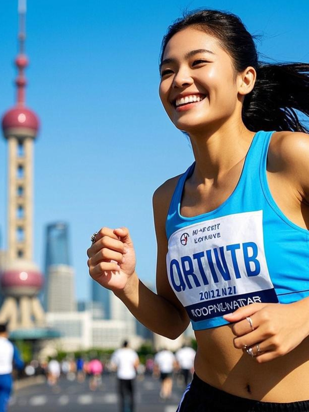 向日葵般的笑脸！运动员获得冠军，稳步上升