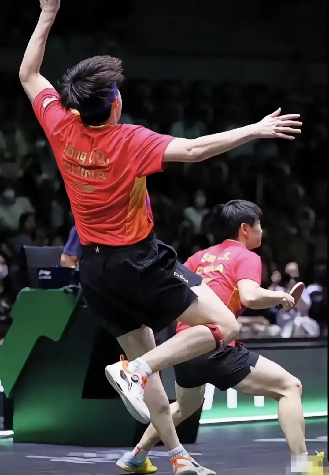 法国队鏖战葡萄牙队，许昕扛起全队